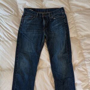 Levi's Blue Denim Jeans with Tan Label